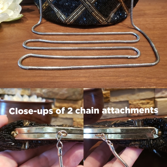 **SALE** Vintage Beaded Cocktail Bag...elegant! - Picture 5 of 8